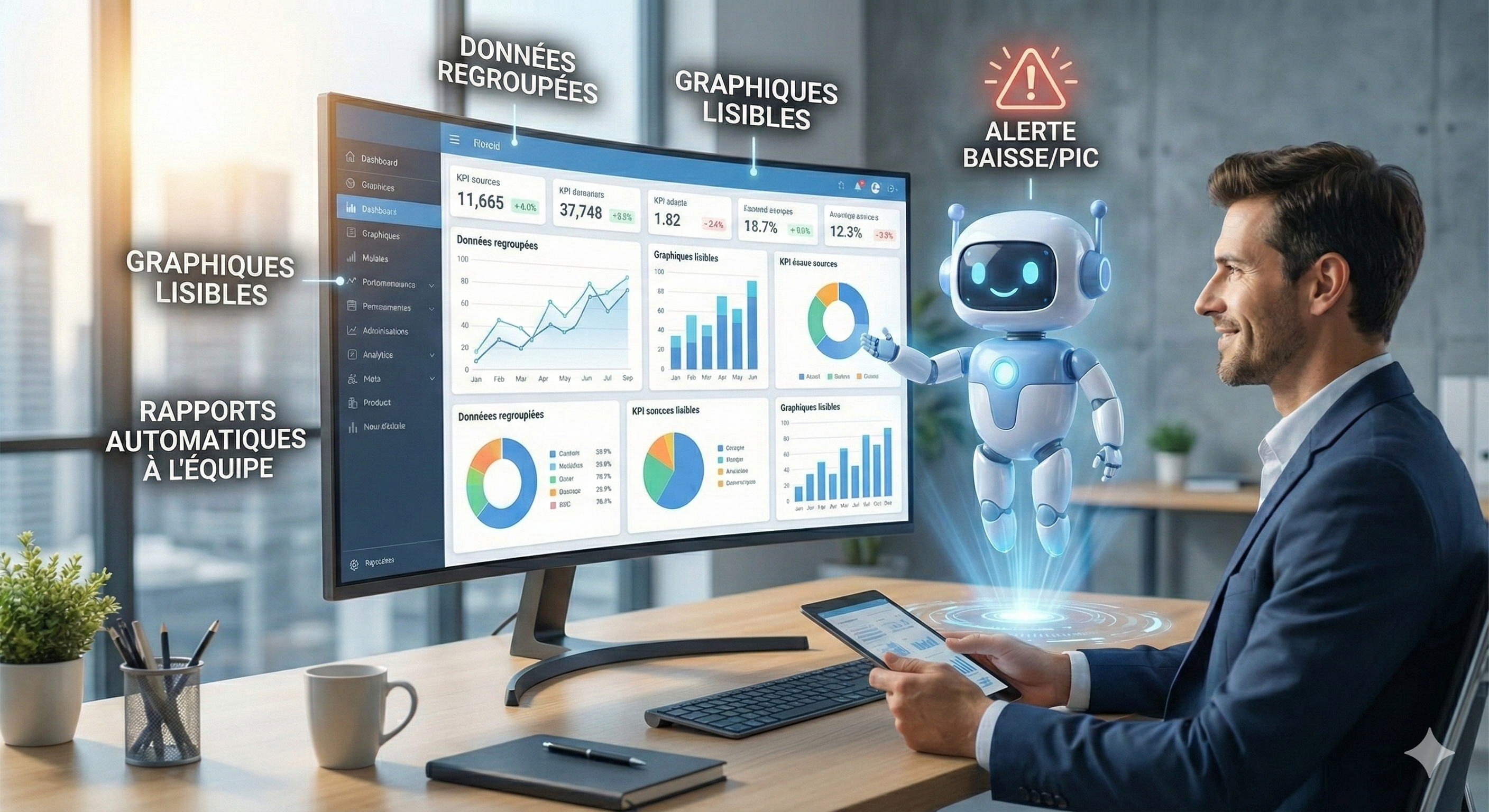 Tableaux de bord et analytics